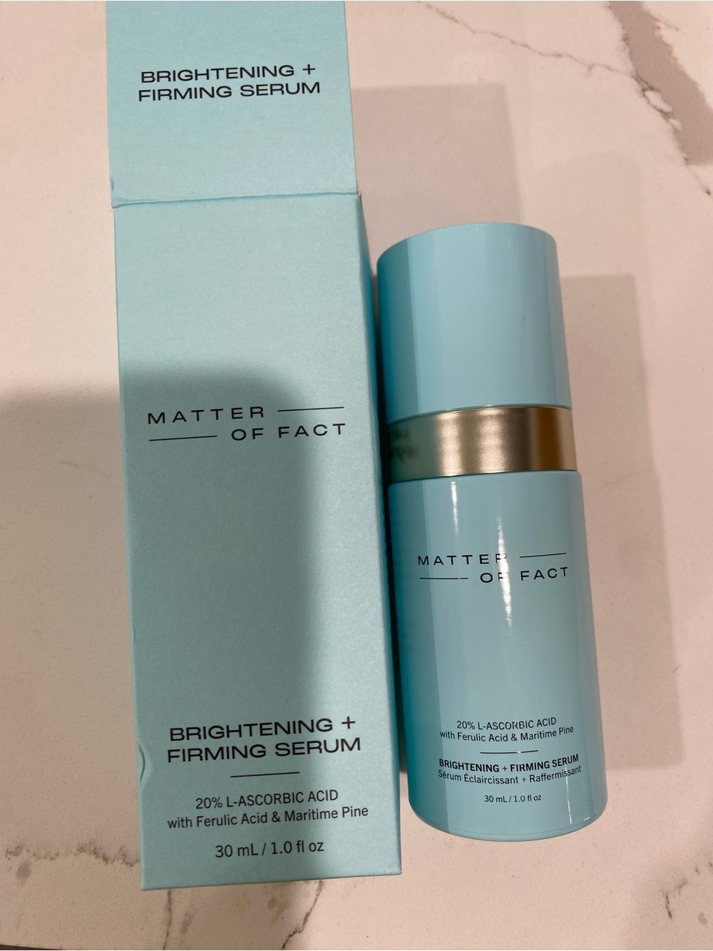 Matter of fact, brightening plus firming serum new in box